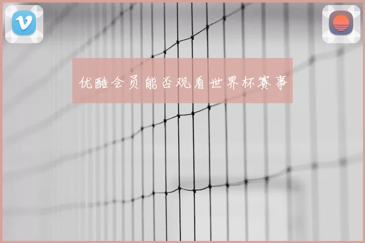 优酷会员能否观看世界杯赛事