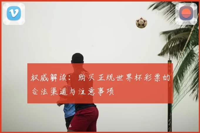 权威解读:购买正规世界杯彩票的合法渠道与注意事项