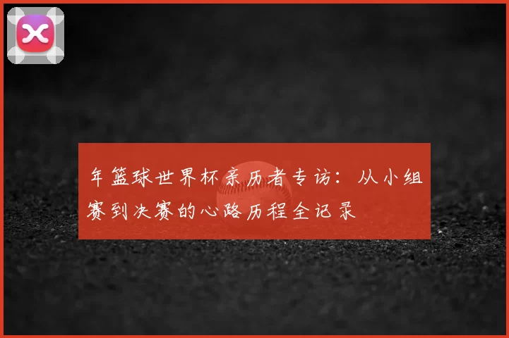 年篮球世界杯亲历者专访：从小组赛到决赛的心路历程全记录